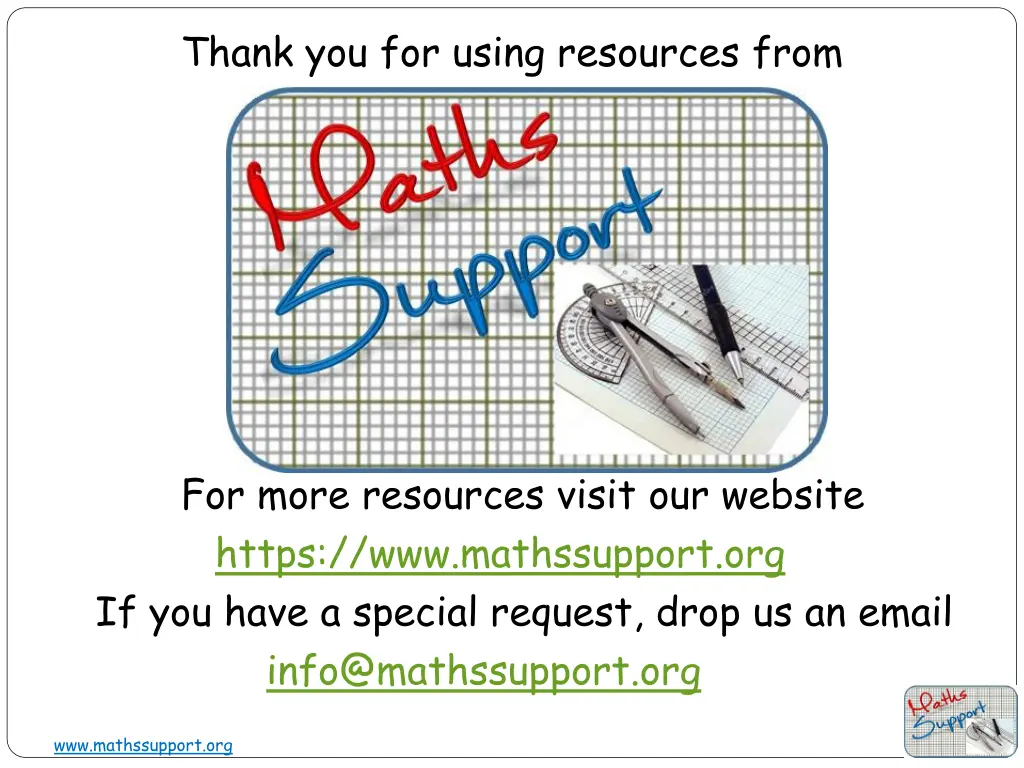 thank you for using resources from