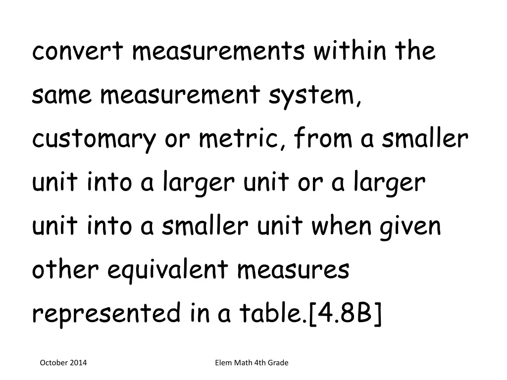 convert measurements within the same measurement