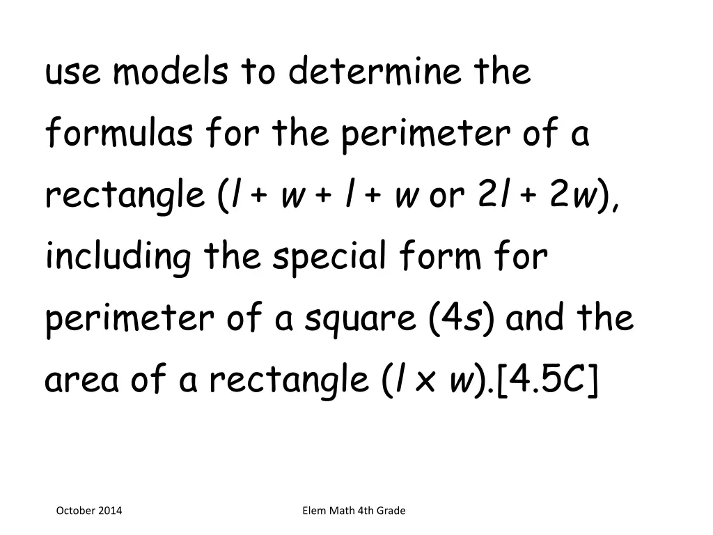 use models to determine the formulas