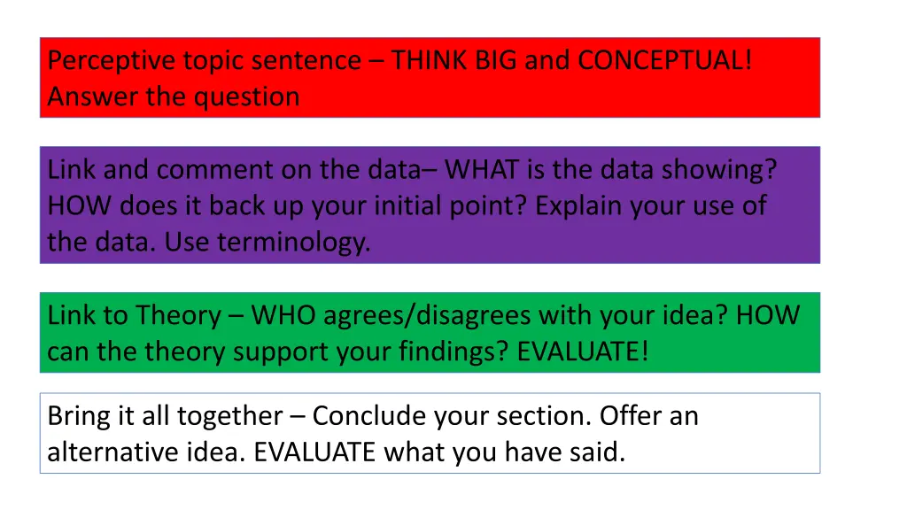 perceptive topic sentence think