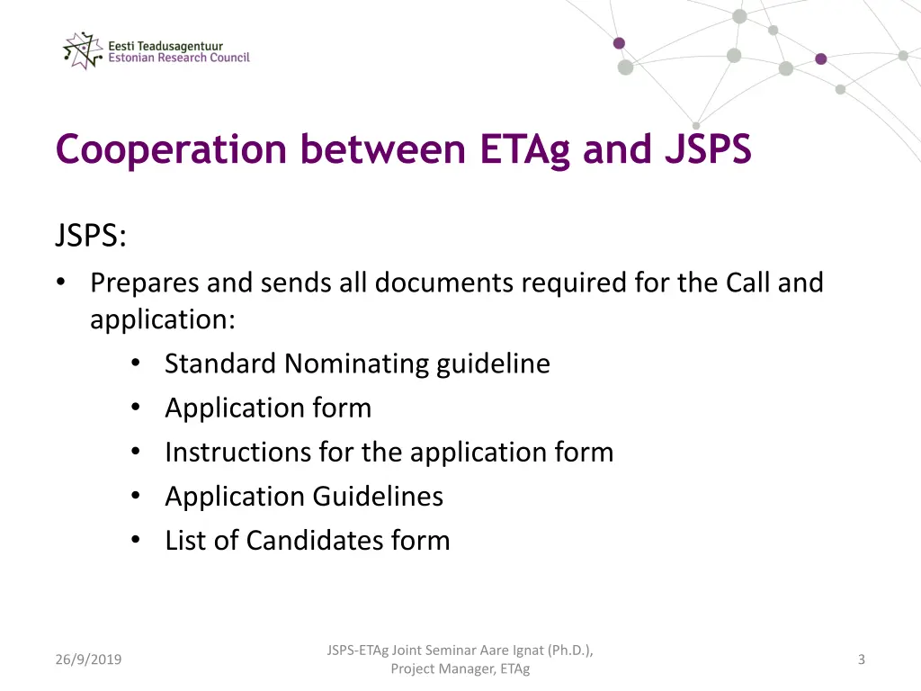 cooperation between etag and jsps