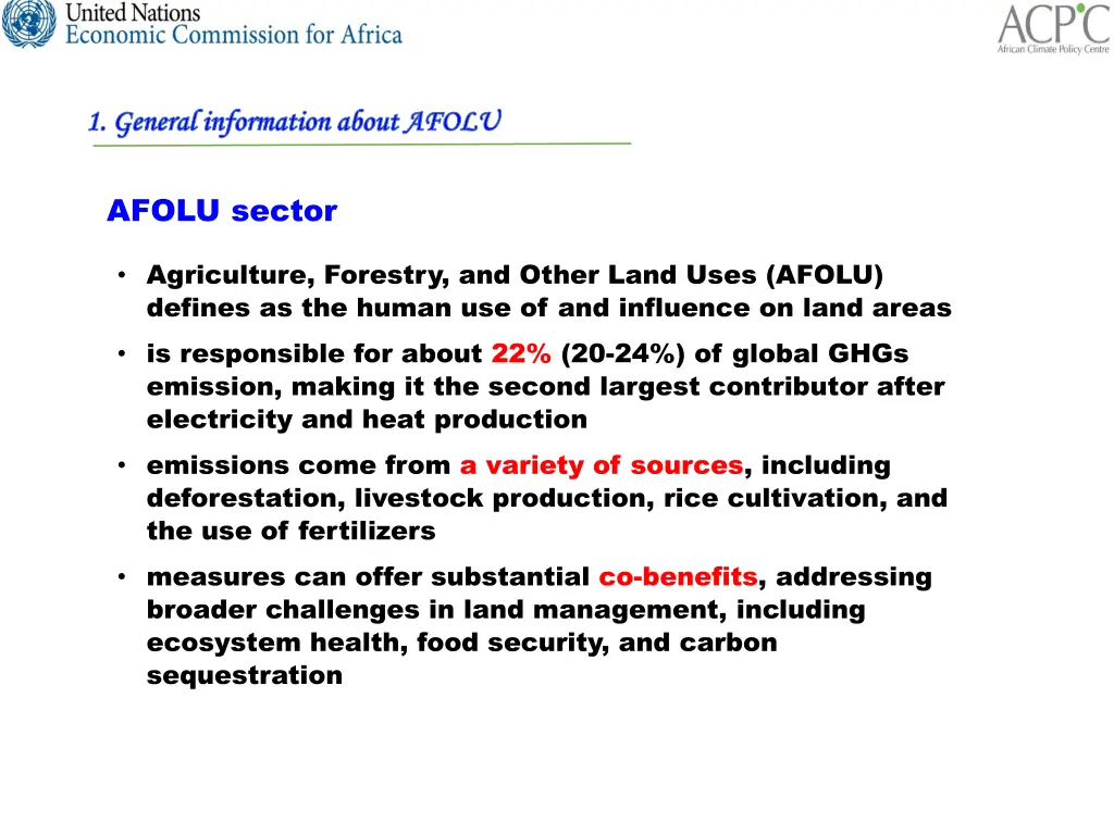 1 general information about afolu 1 general