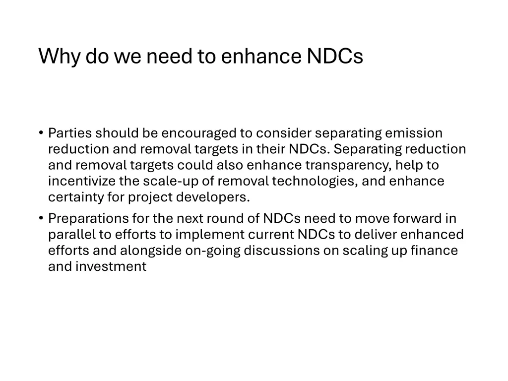 why do we need to enhance ndcs 1