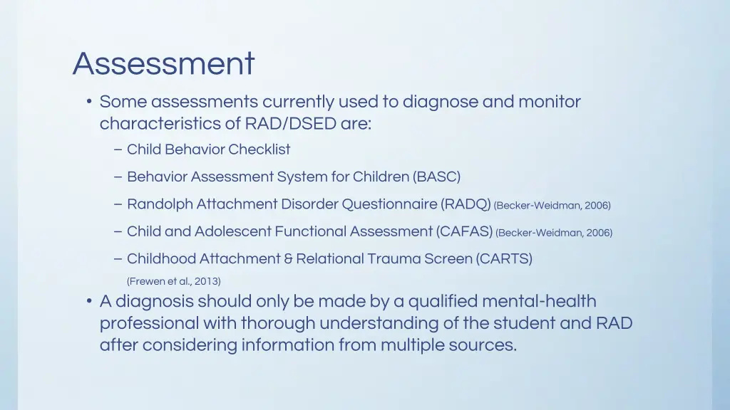 assessment