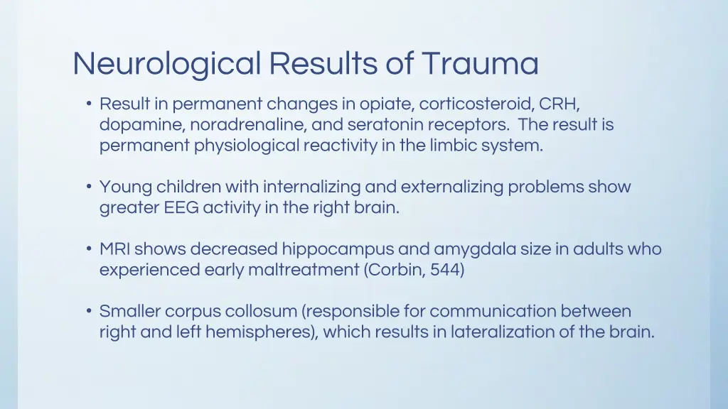 neurological results of trauma