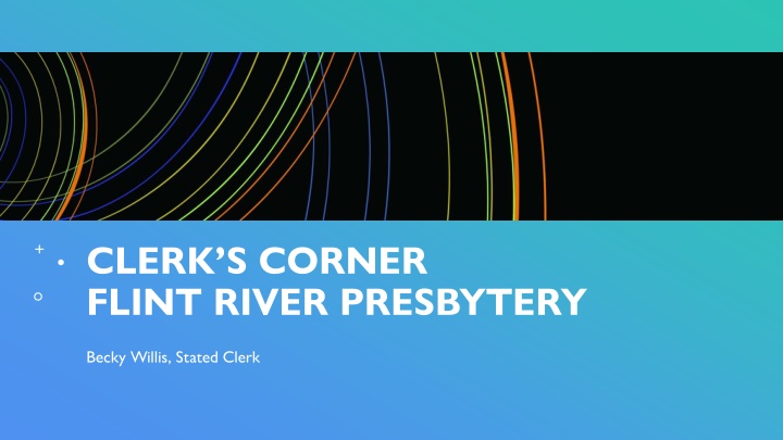 clerk s corner flint river presbytery