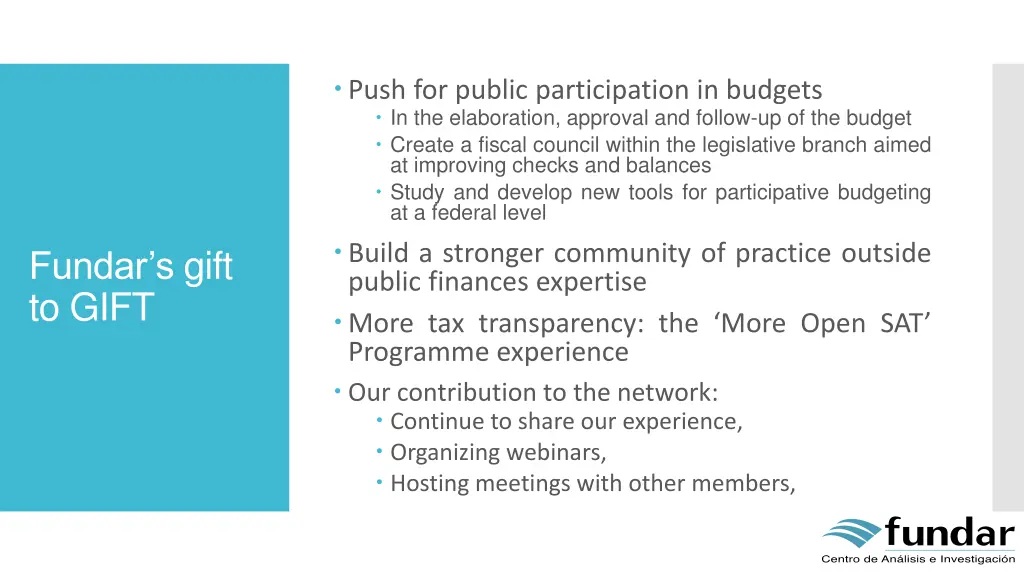 push for public participation in budgets