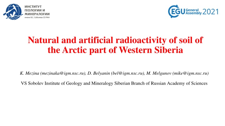 natural and artificial radioactivity of soil
