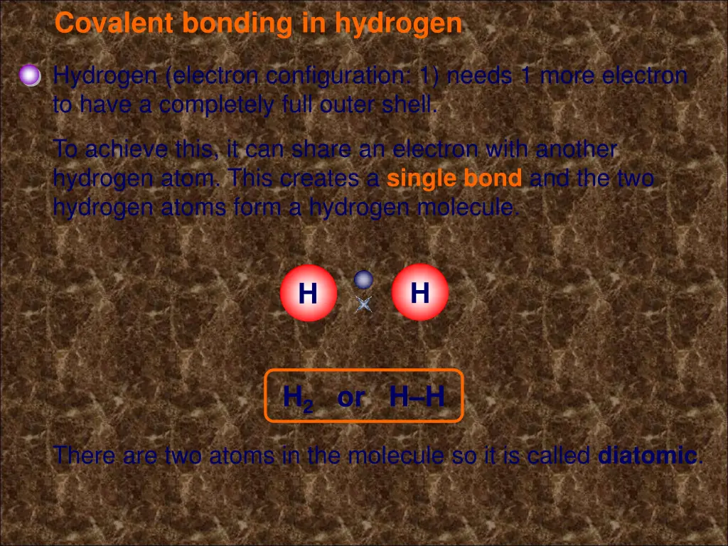covalent bonding in hydrogen