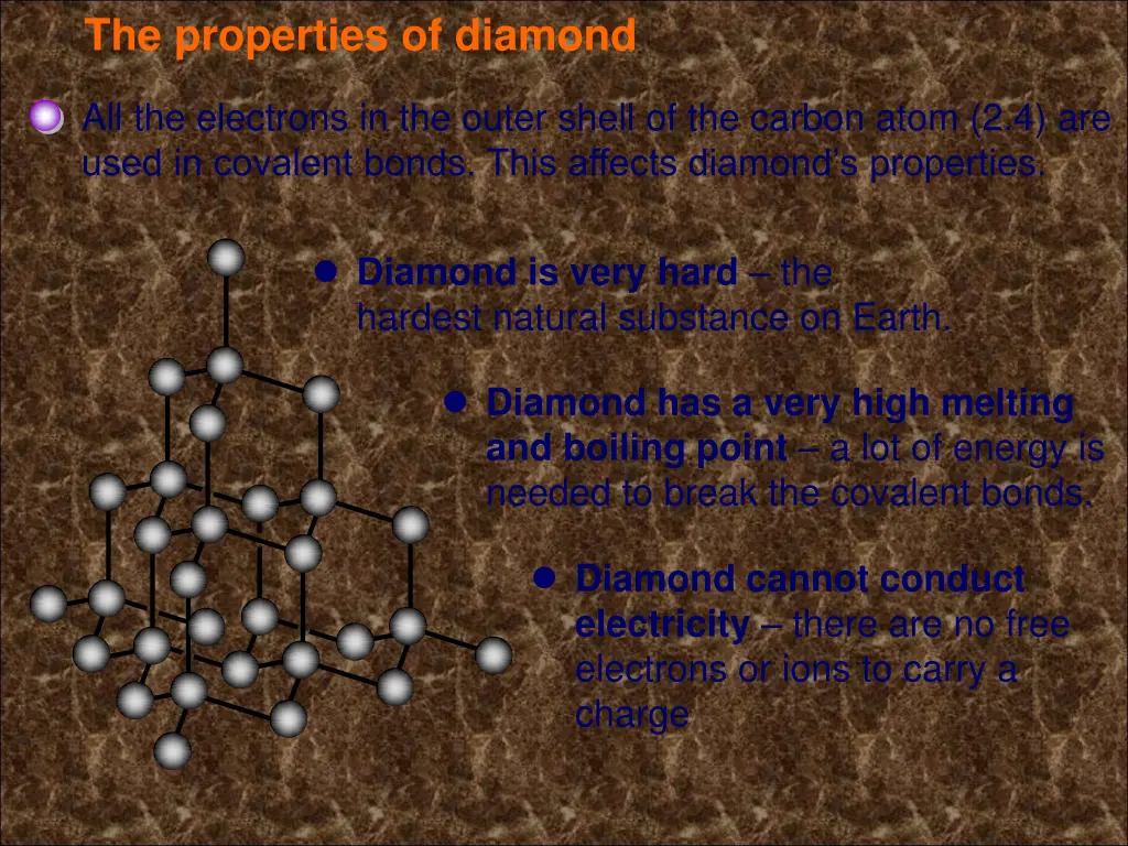 the properties of diamond
