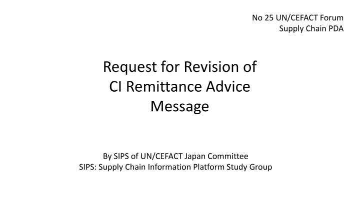 no 25 un cefact forum supply chain pda