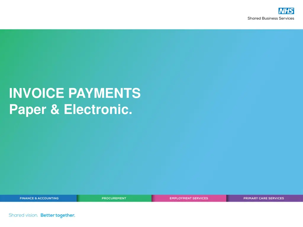 invoice payments paper electronic