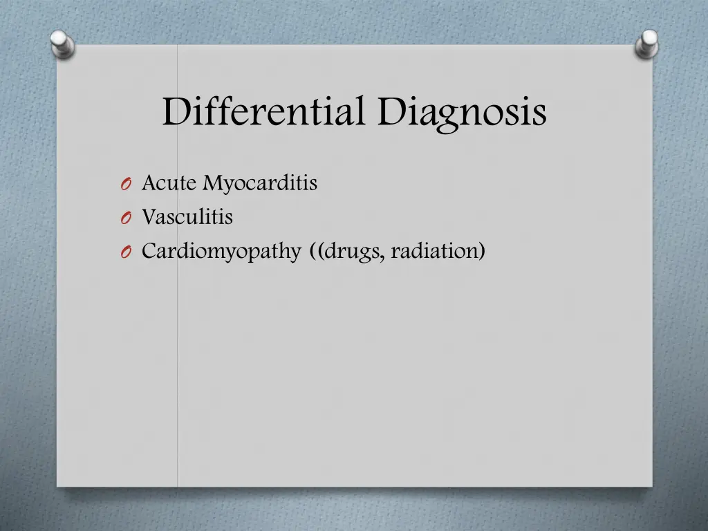 differential diagnosis