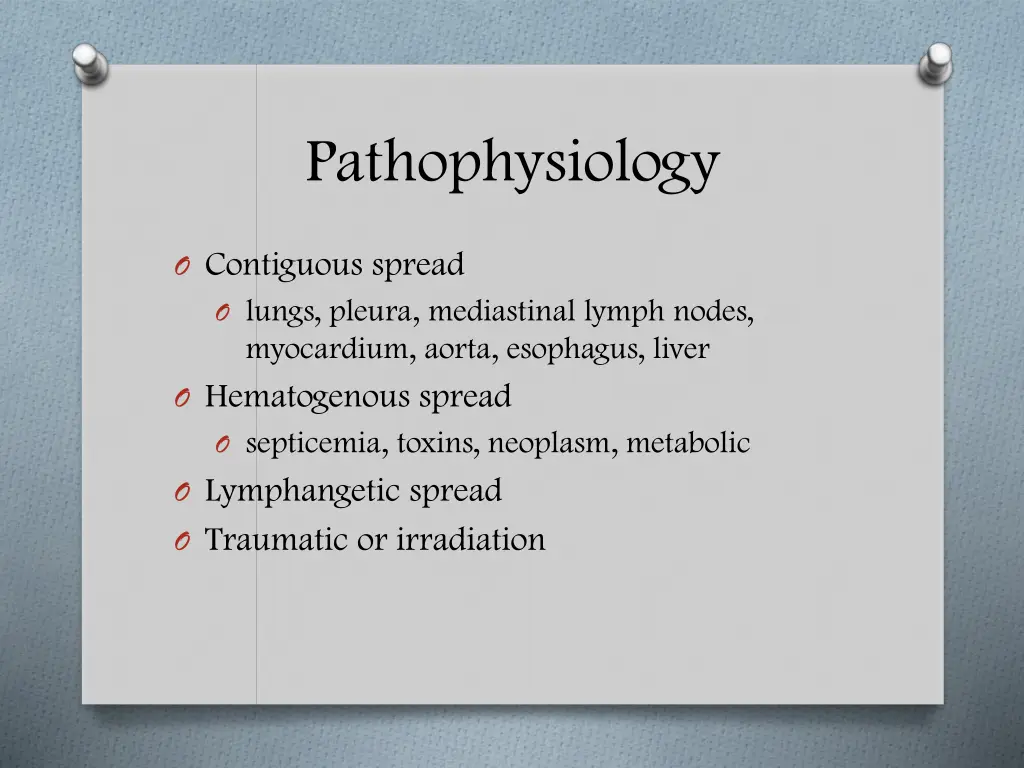 pathophysiology