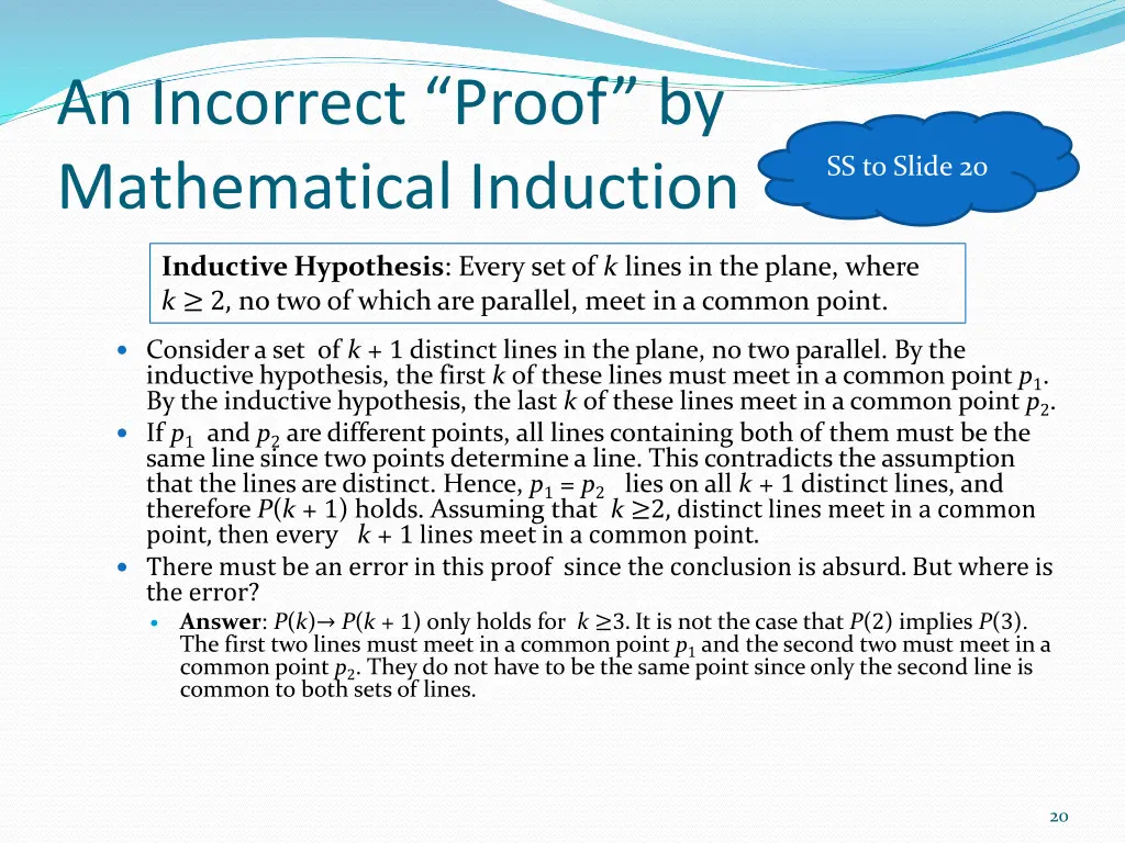 an incorrect proof by mathematical induction 1