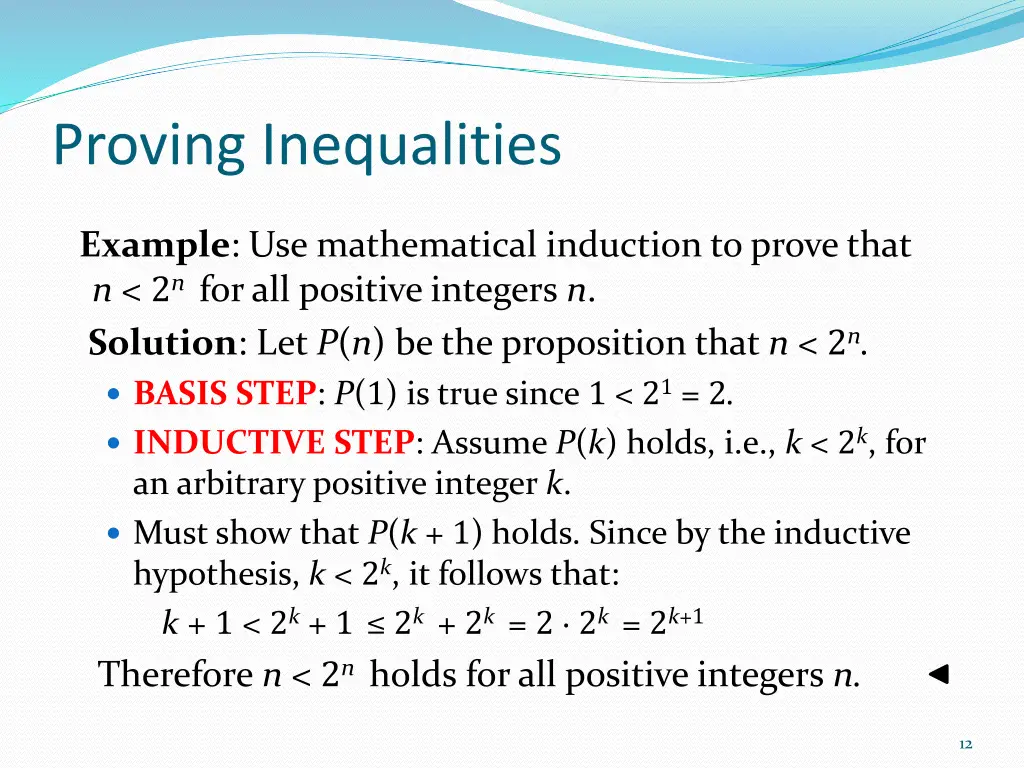 proving inequalities