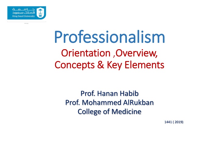 professionalism professionalism orientation