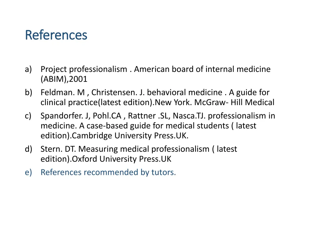 references references