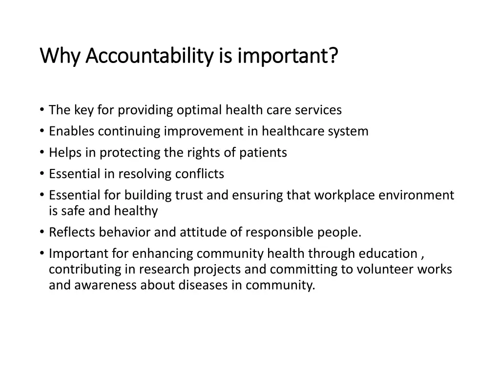 why accountability is important