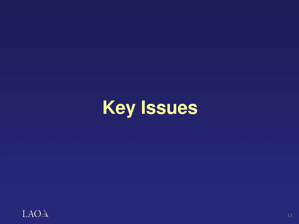 key issues