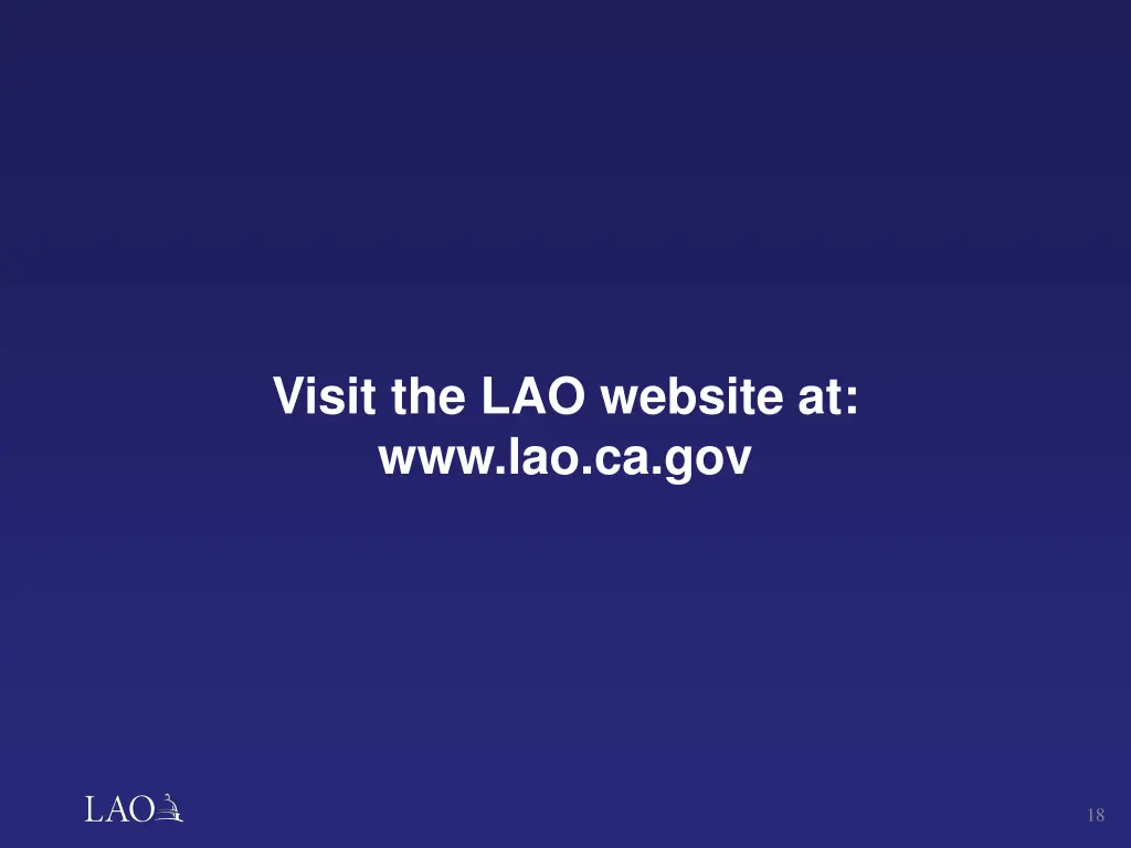 visit the lao website at www lao ca gov