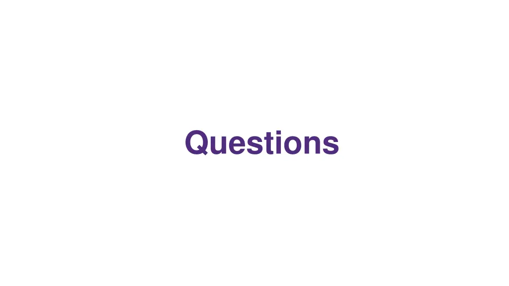 questions