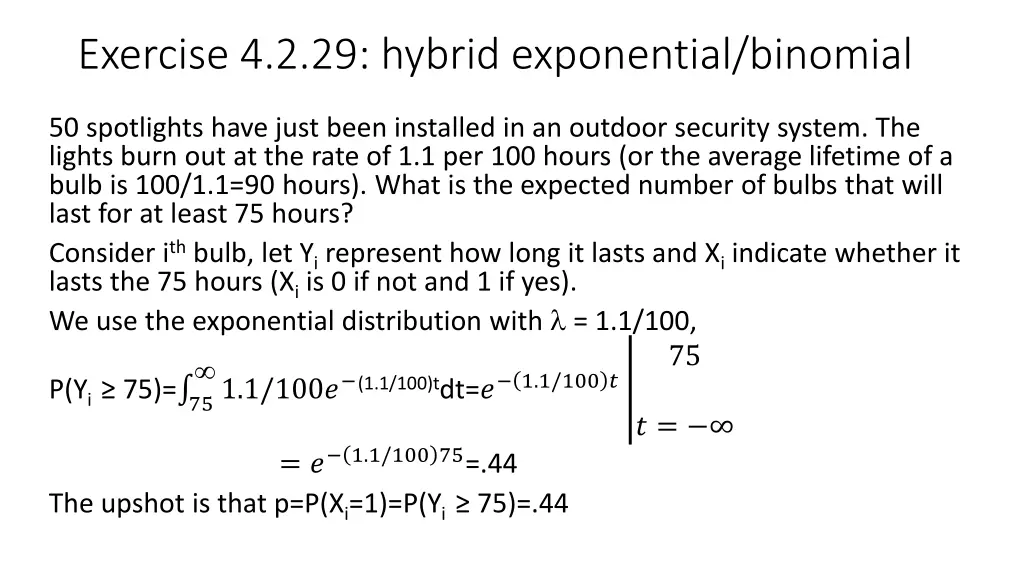 exercise 4 2 29 hybrid exponential binomial