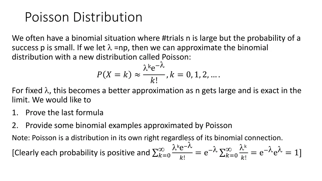 poisson distribution