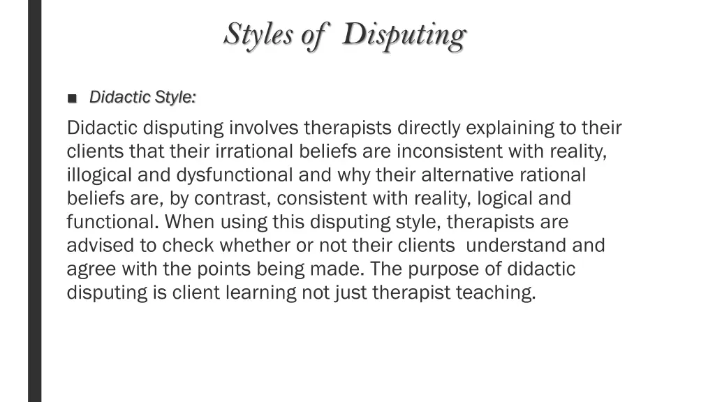 styles of disputing 1