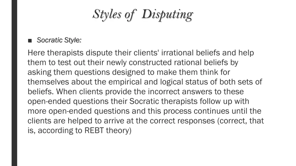 styles of disputing 2