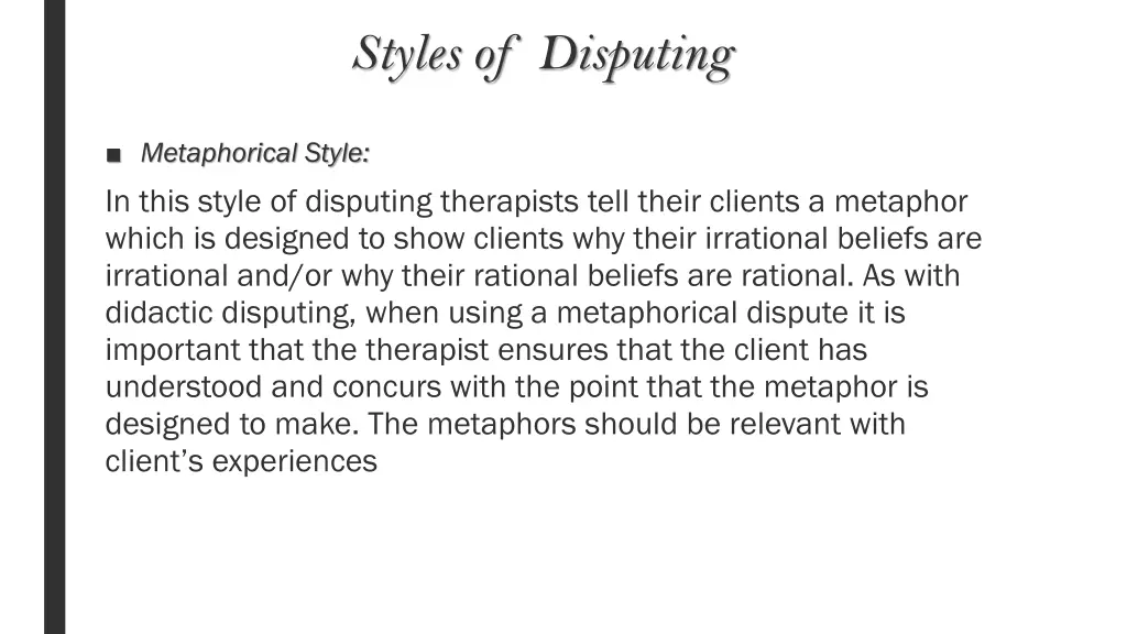 styles of disputing 3
