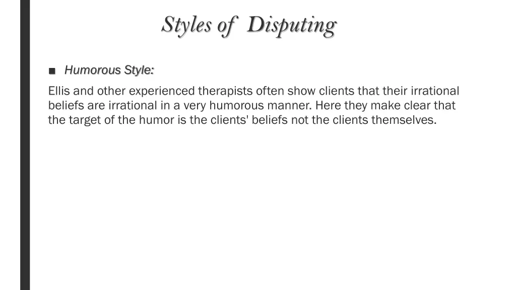 styles of disputing 4