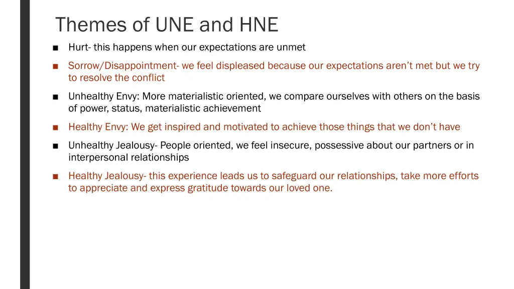themes of une and hne hurt this happens when