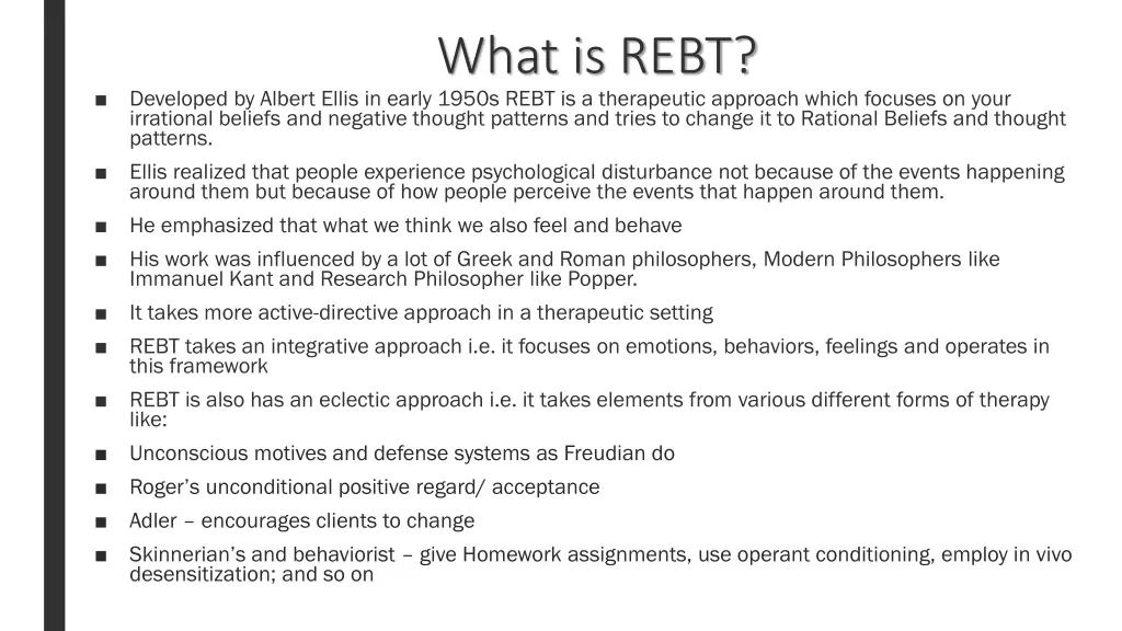 what is rebt