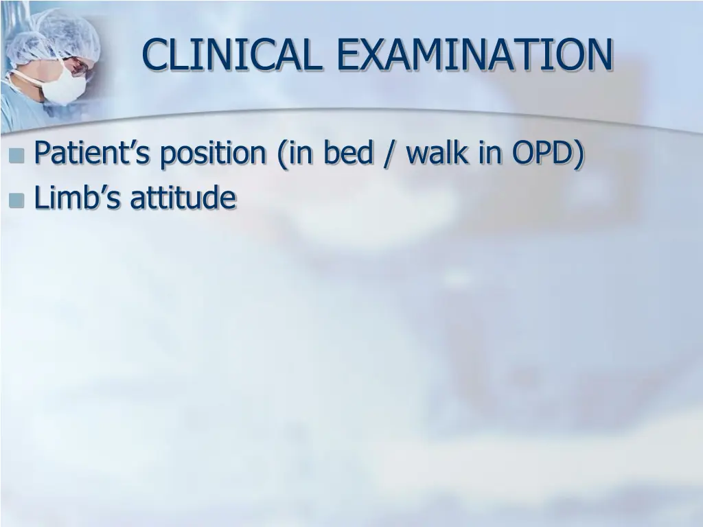 clinical examination