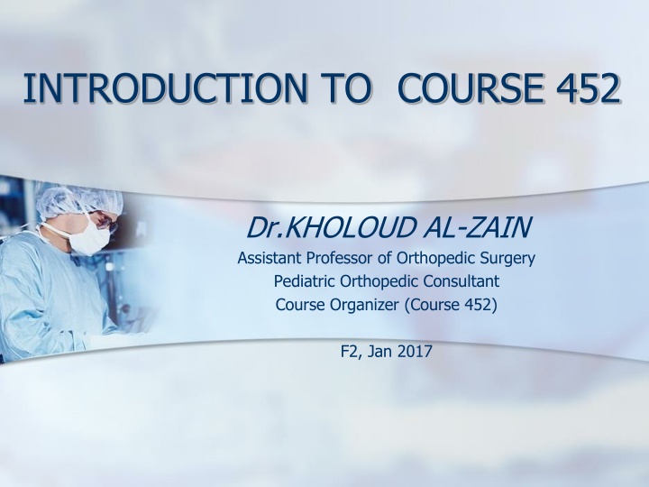 introduction to course 452