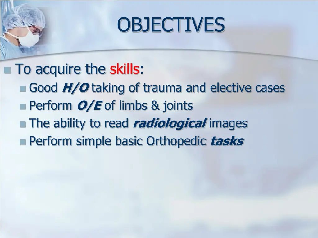 objectives 1