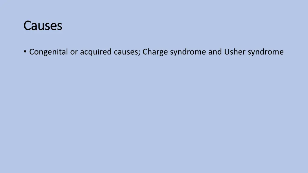 causes causes