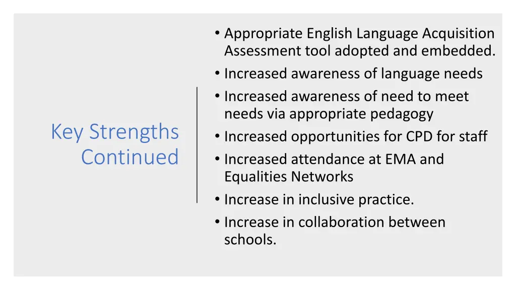 appropriate english language acquisition