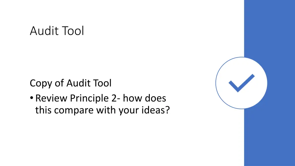 audit tool