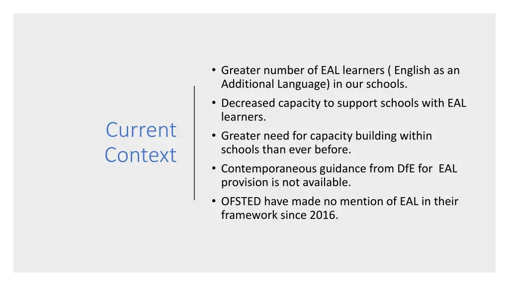 greater number of eal learners english