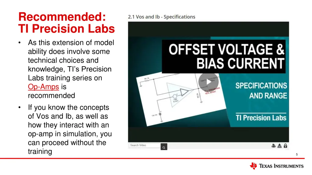 recommended ti precision labs as this extension