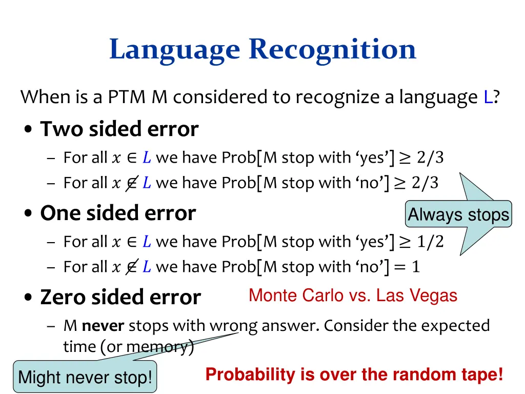 language recognition