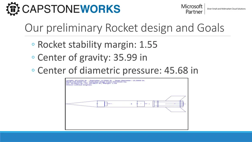 our preliminary rocket design and goals rocket