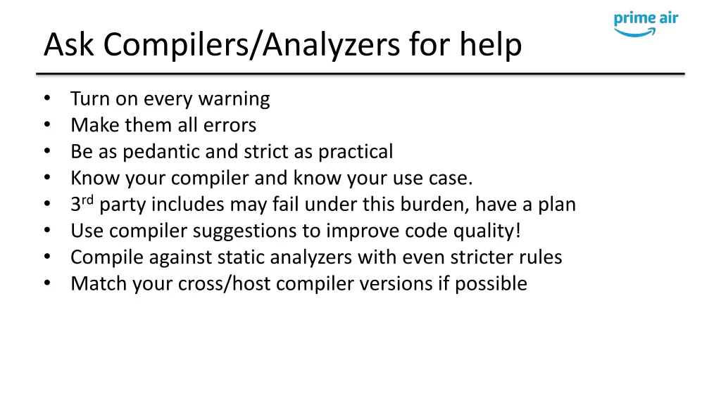ask compilers analyzers for help