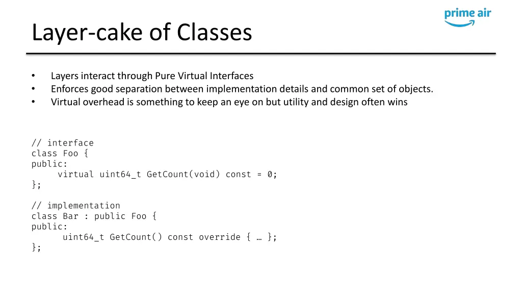 layer cake of classes