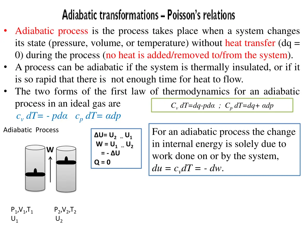 adiabatic process is the process takes place when