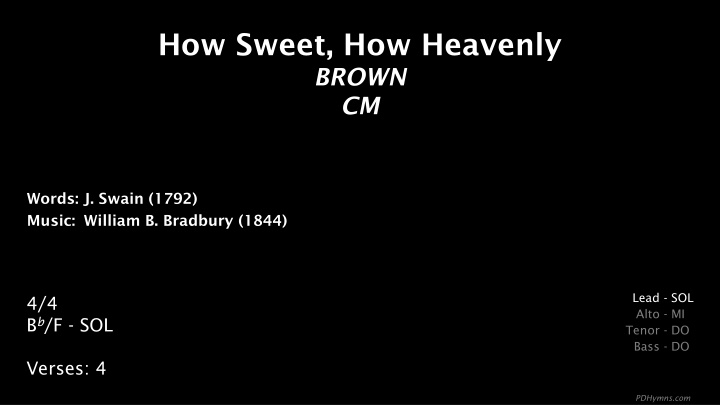 how sweet how heavenly brown cm