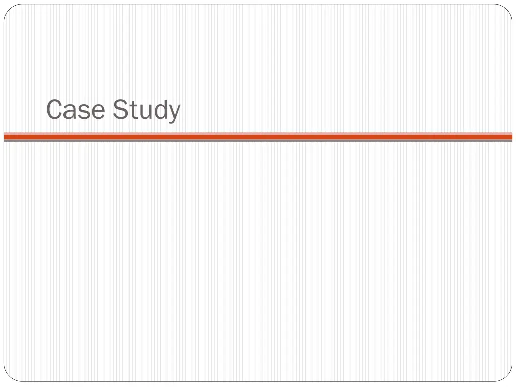 case study 1