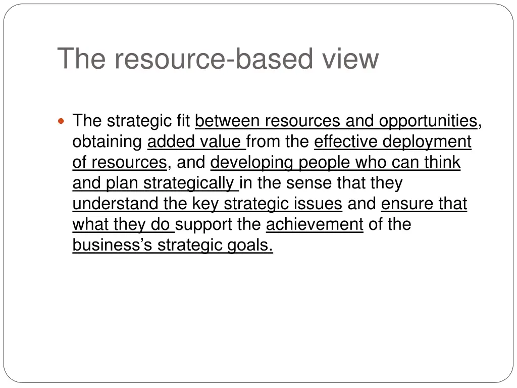 the resource based view 2